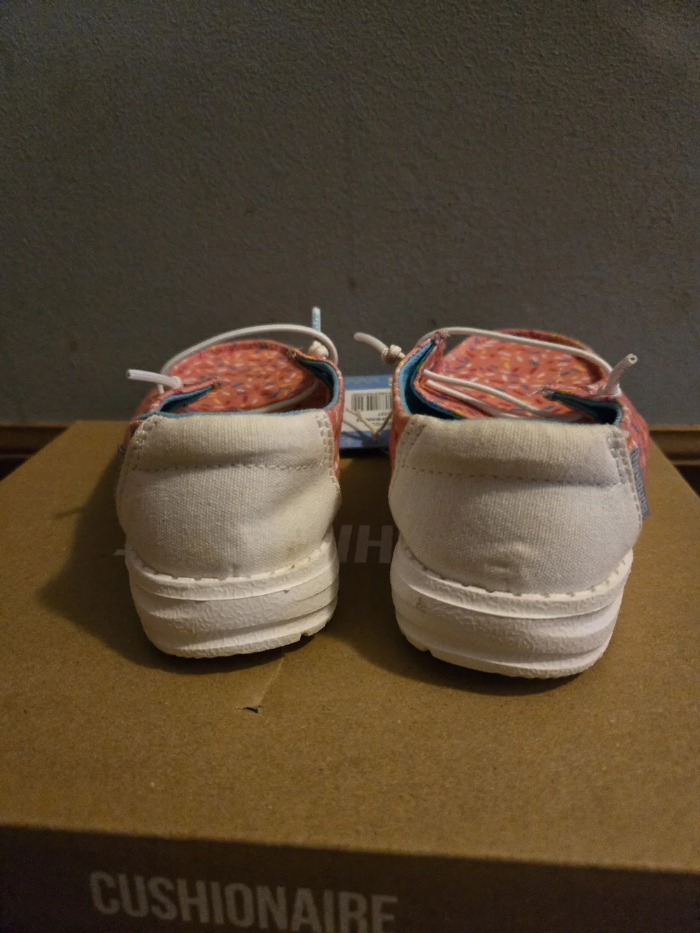 Hey Dude Kids' Pink Sprinkle Slip-On Shoes
